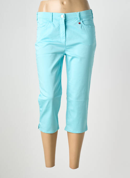 Pantalon trei sferturi buzunare albastru TONI femme