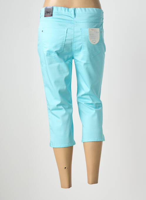 Pantalon trei sferturi buzunare albastru TONI femme