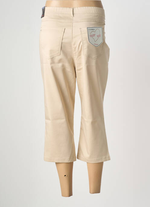 Pantalon trei sferturi buzunare bej TONI femme