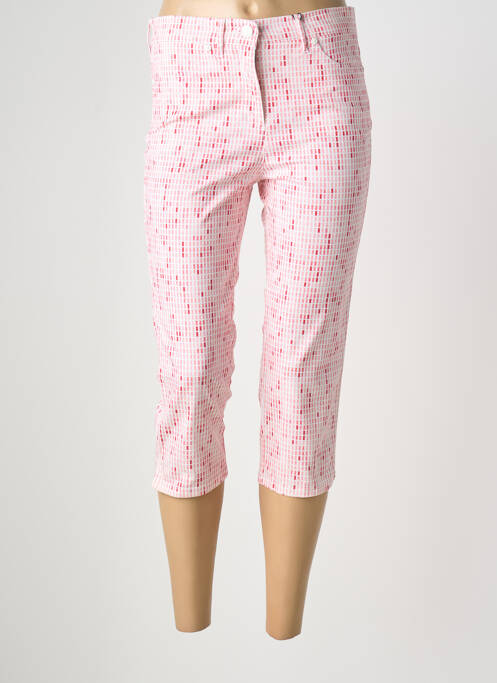 Pantalon trei sferturi buzunare roz TONI femme
