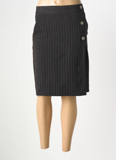 Fustă midi croială dreaptă negru GRIFFON femme