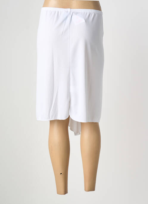 Jupon/fond de rochie talie elastică alb GRIFFON femme