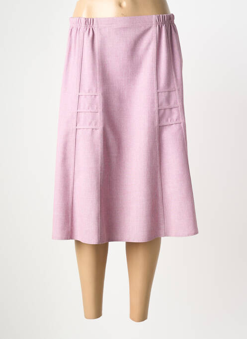Fustă midi croială evazată violet VALMODE femme