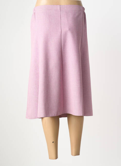 Fustă midi croială evazată violet VALMODE femme