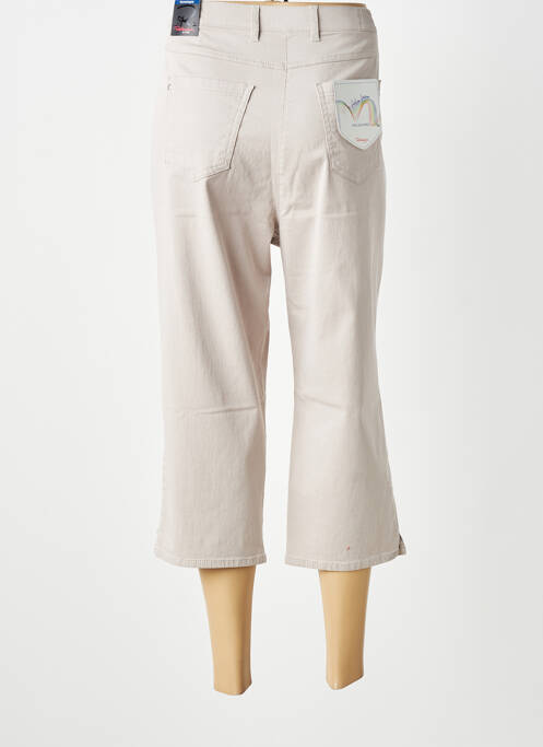 Pantalon trei sferturi buzunare bej TONI femme