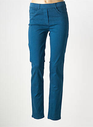 Pantalon slim talie elastică mărime normală albastru STARK femeie