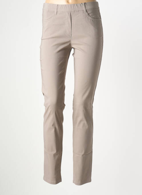Pantalon slim talie elastică mărime normală gri STARK femme