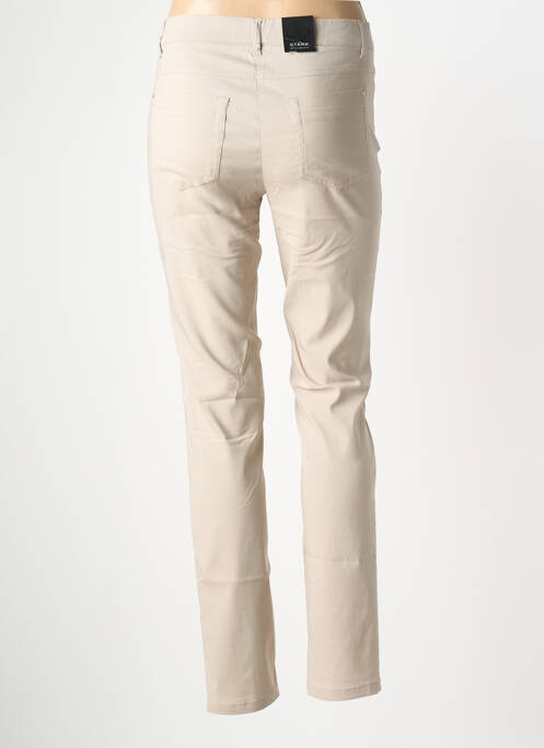 Pantalon slim talie elastică mărime normală bej STARK femme
