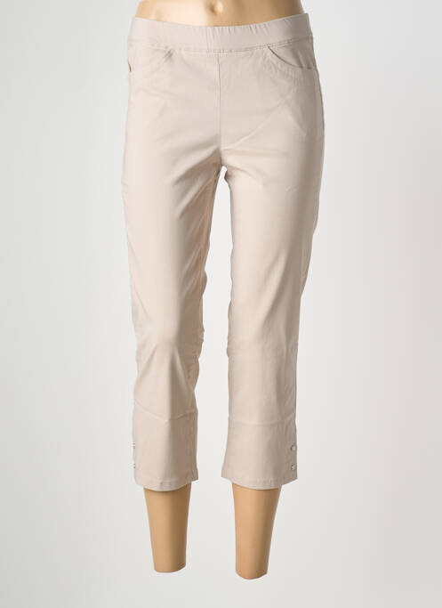 Pantalon trei sferturi elasticitate mărime normală maro STARK femme