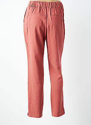 Pantalon chino țesătură poplin mărime normală roz C'EST BEAU LA VIE femeie