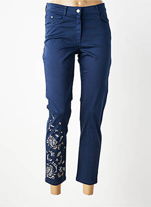 Pantalon 7/8 elasticitate mărime normală albastru MERI & ESCA femeie
