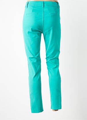 Pantalon chino închidere cu fermoar sub clapetă cu nasturi mărime normală albastru LEMON DRESS femeie