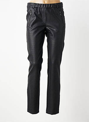 Pantalon slim talie elastică mărime normală negru STARK femeie