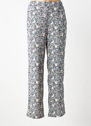 Pantalon drept țesătură poplin mărime normală roz DIANE LAURY femeie