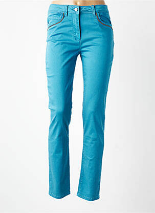 Pantalon slim conic mărime normală albastru DIANE LAURY femeie