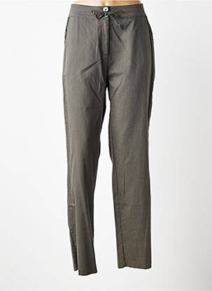 Pantalon slim elasticitate mărime normală verde GRIFFON femeie