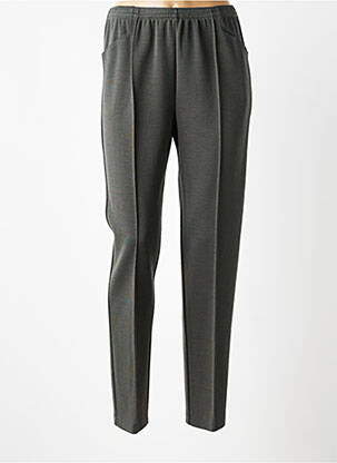 Pantalon slim talie elastică mărime normală verde GRIFFON femeie