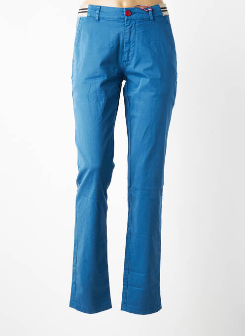 Pantalon chino elasticitate mărime normală albastru DELAHAYE homme