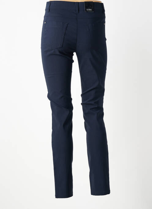Pantalon slim talie elastică mărime normală albastru STARK femme