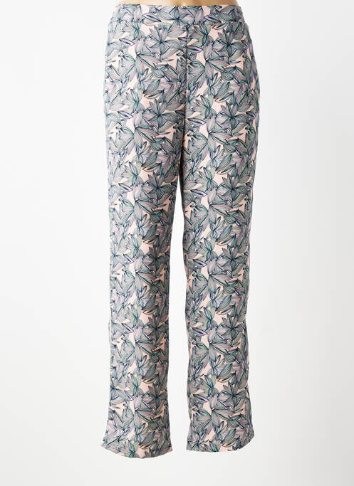 Pantalon drept țesătură poplin mărime normală roz DIANE LAURY femme