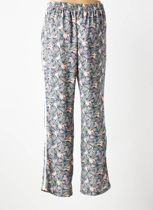 Pantalon drept țesătură poplin mărime normală roz DIANE LAURY femme