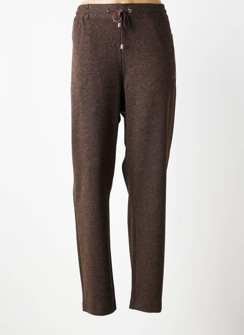 Pantalon slim talie elastică mărime normală maro DIANE LAURY femme