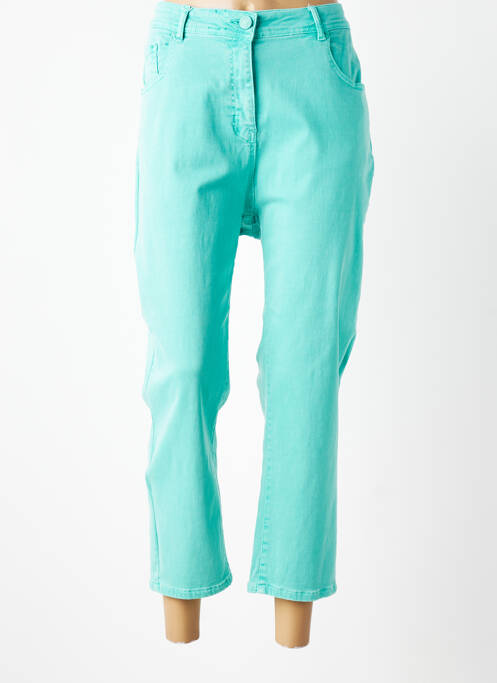 Pantalon 7/8 elasticitate mărime normală albastru GRIFFON femme