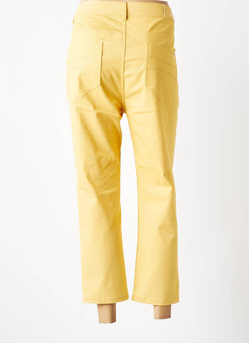 Pantalon trei sferturi elasticitate mărime normală galben GRIFFON femme