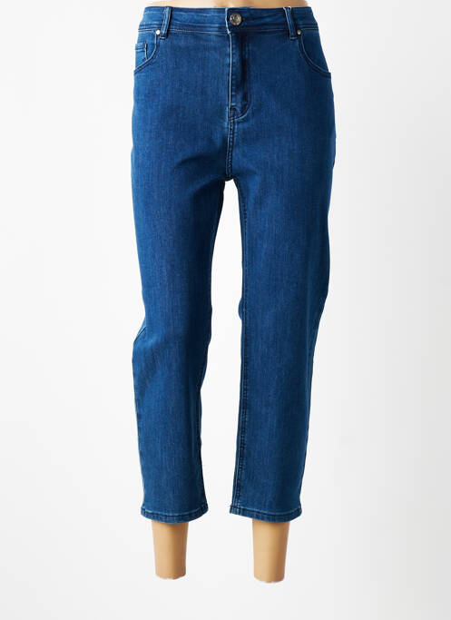 Pantalon trei sferturi elasticitate mărime normală albastru GRIFFON femme