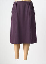 Fustă midi elasticitate violet PLURIELLES femme