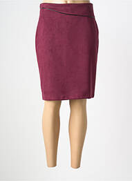Fustă midi elasticitate violet PLURIELLES femme