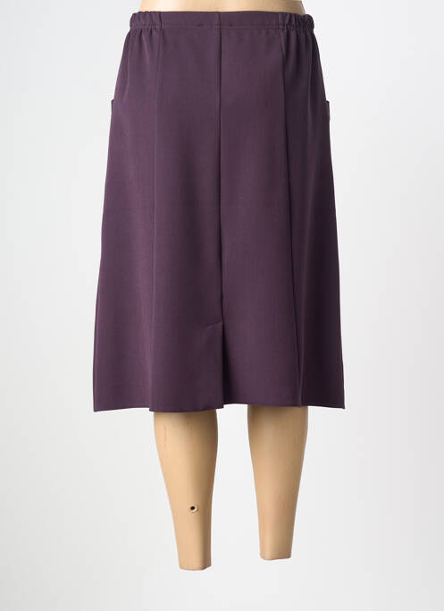 Fustă midi croială dreaptă violet PLURIELLES femme