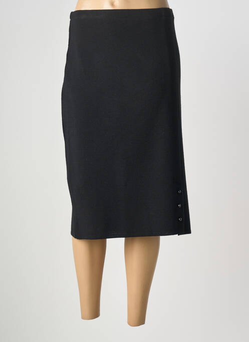 Fustă midi elasticitate negru GEVANA femme