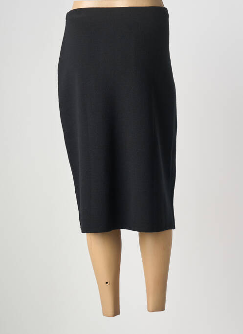 Fustă midi elasticitate negru GEVANA femme
