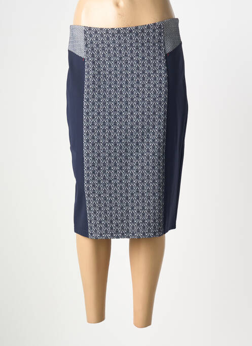 Fustă midi elasticitate albastru DIANE LAURY femme
