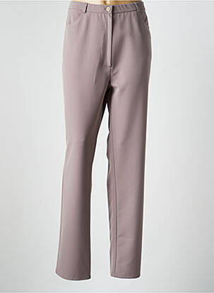 Pantalon slim talie elastică mărime normală gri GEVANA femeie