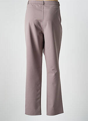 Pantalon slim talie elastică mărime normală gri GEVANA femeie