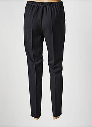Pantalon drept talie elastică mărime normală negru GEVANA femeie