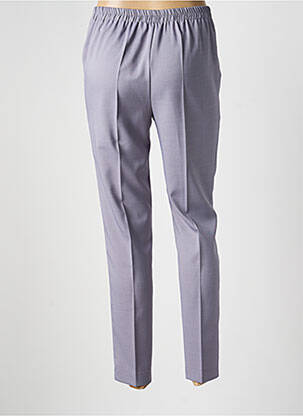 Pantalon slim talie înaltă talie înaltă gri GEVANA femeie