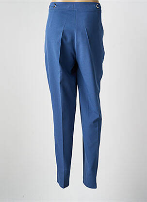 Pantalon drept țesătură crep mărime normală albastru FRANCE RIVOIRE femeie