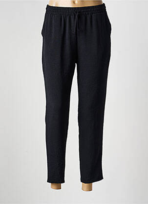 Pantalon 7/8 talie elastică mărime normală negru LOURDES CASTILLO femeie