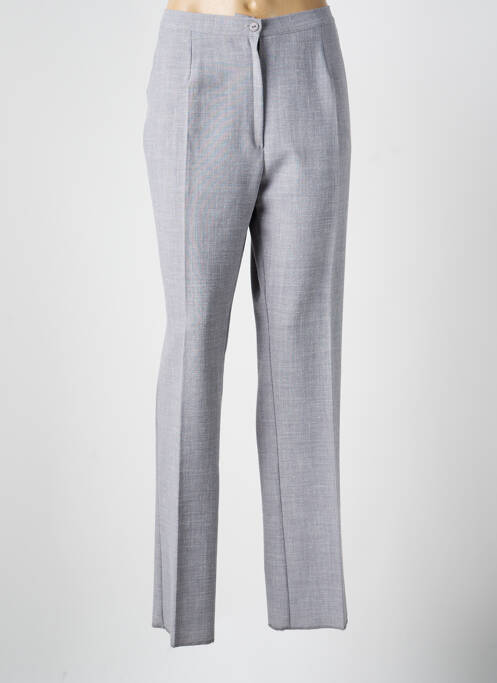 Pantalon drept talie înaltă talie înaltă gri GEVANA femme