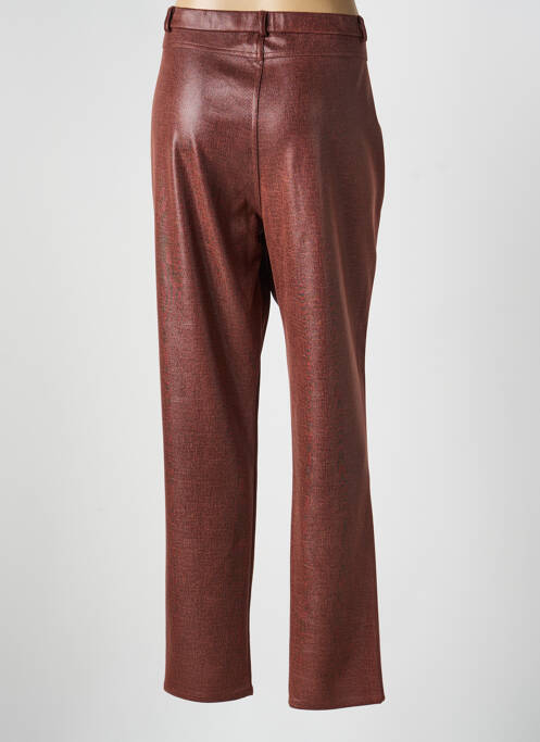 Pantalon slim talie elastică mărime normală maro GEVANA femme