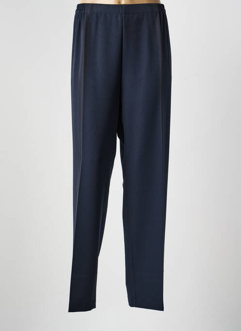 Pantalon drept țesătură crep mărime normală albastru GEVANA femme