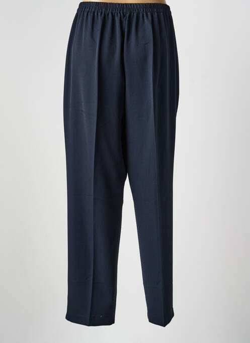 Pantalon drept țesătură crep mărime normală albastru GEVANA femme