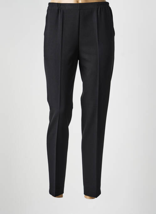 Pantalon drept țesătură crep mărime normală negru GEVANA femme