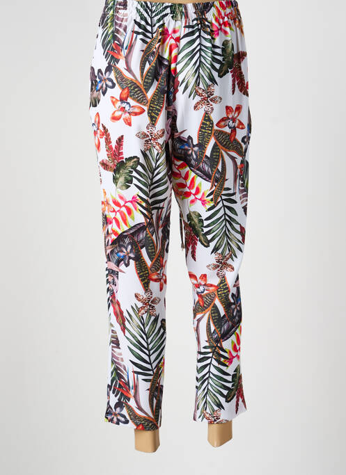 Pantalon 7/8 talie elastică mărime normală alb GEVANA femme