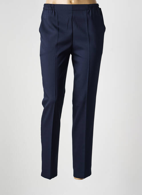 Pantalon slim talie elastică talie înaltă albastru GEVANA femme