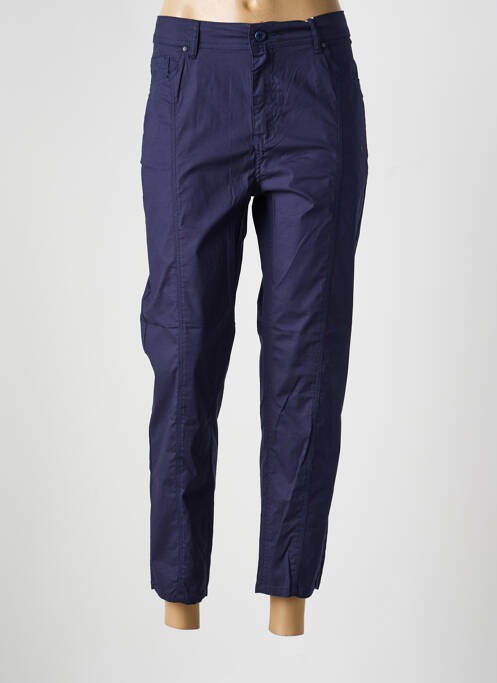 Pantalon 7/8 talie elastică mărime normală albastru GEVANA femme