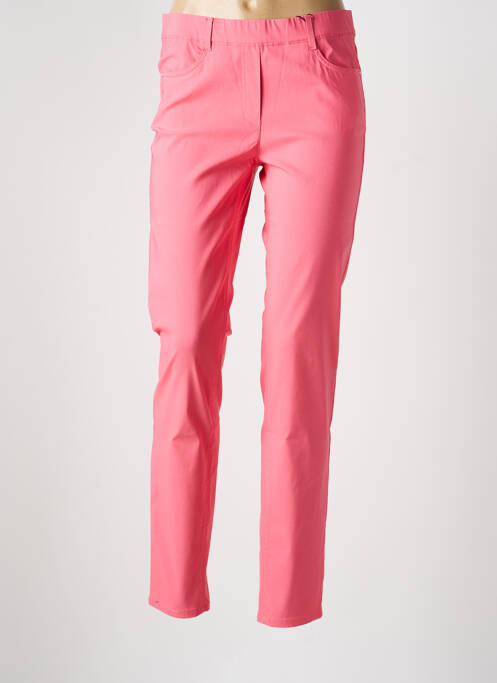 Pantalon slim talie elastică mărime normală roz STARK femme